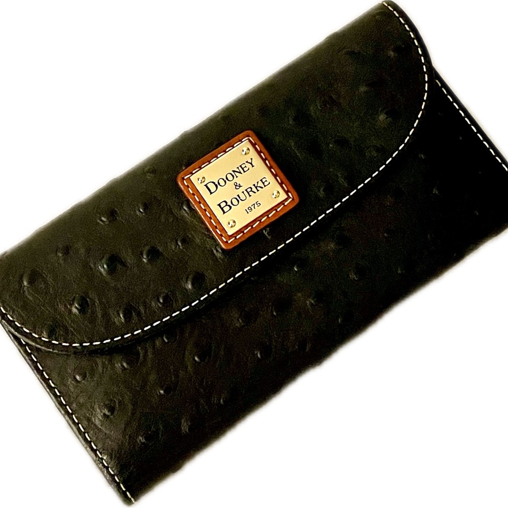 Dooney & Bourke Ostrich Continental Clutch Wallet - Picture 9 of 13